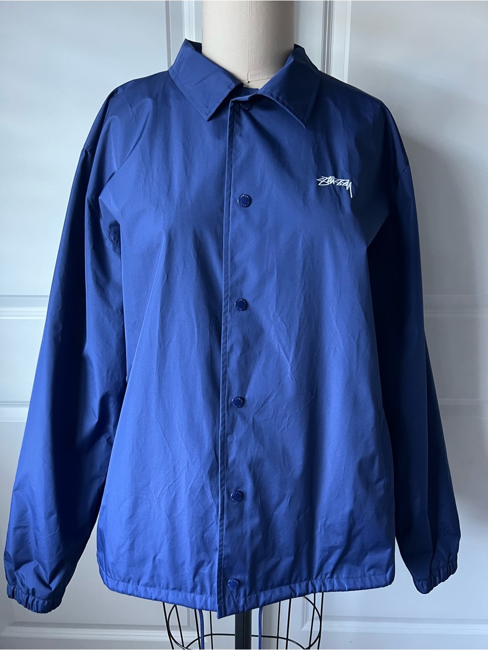 Stussy Blue Jacket with White Logo